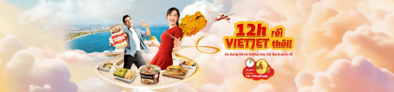 “12h rồi, Vietjet thôi” - Vé bay 0 đồng khung giờ vàng 12h-14h mỗi ngày
