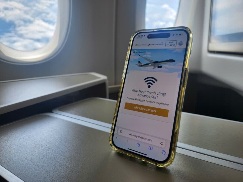 Vietnam Airlines thử nghiệm dịch vụ truy cập Internet trên chuyến bay, mở ra trải nghiệm bay thời công nghệ